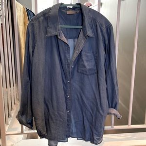 Chambray Athleta button down.